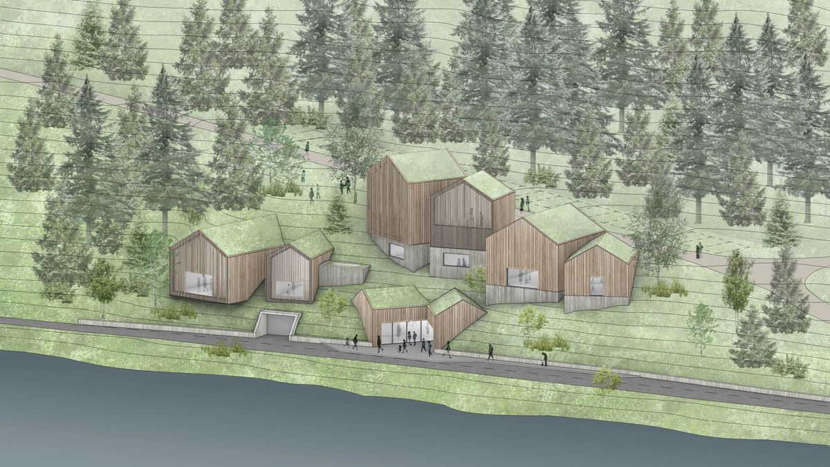 Context of the Building and the Hill ///cs: Kontext budov ve svažitém terénu